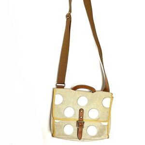 Fossil polka dot messenger bag